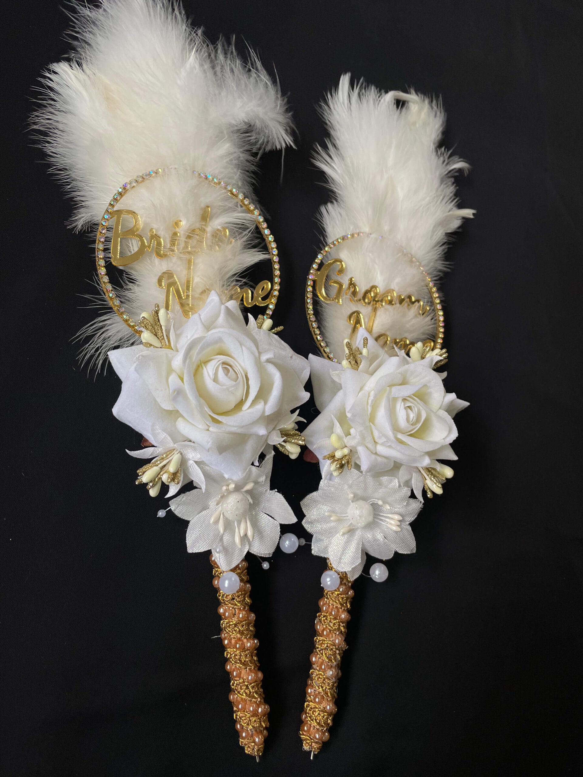 IMG_6143 Fluffy White Elegance Nikah Pen Set for Couples-white-1