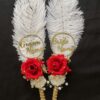 Round Elegance Nikah Pen Set for Couple-red-3