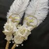 Round Elegance Nikah Pen Set for Couple-white-2