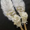 Round Elegance Nikah Pen Set for Couple-white-1