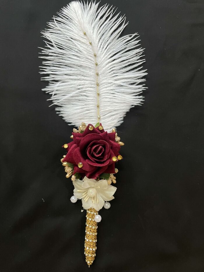 Luxurious Ostrich Feather Nikah Pen12