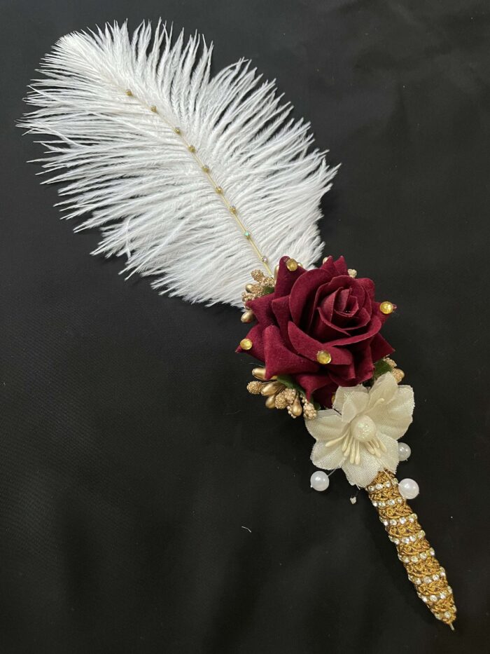 Luxurious Ostrich Feather Nikah Pen11